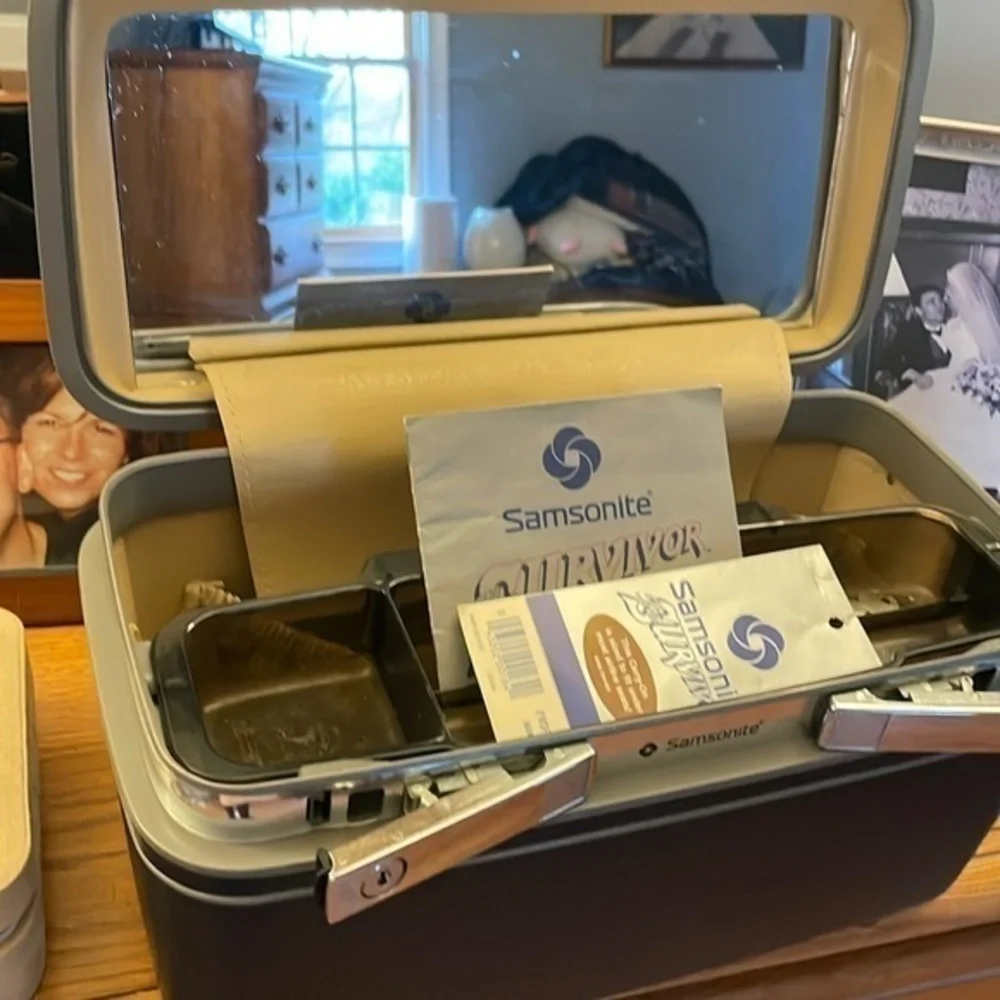 Samsoniite train makeup case